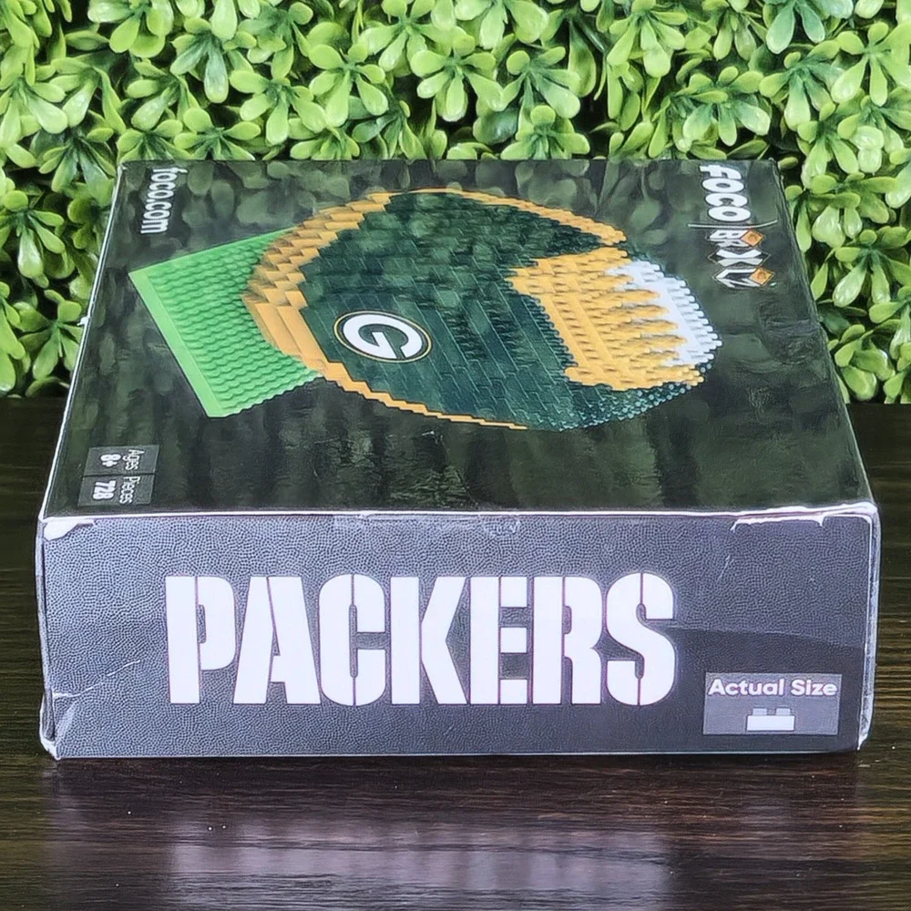 FOCO BRXLZ NFL Green Bay Packers Football Building Block Set 728 Pcs New